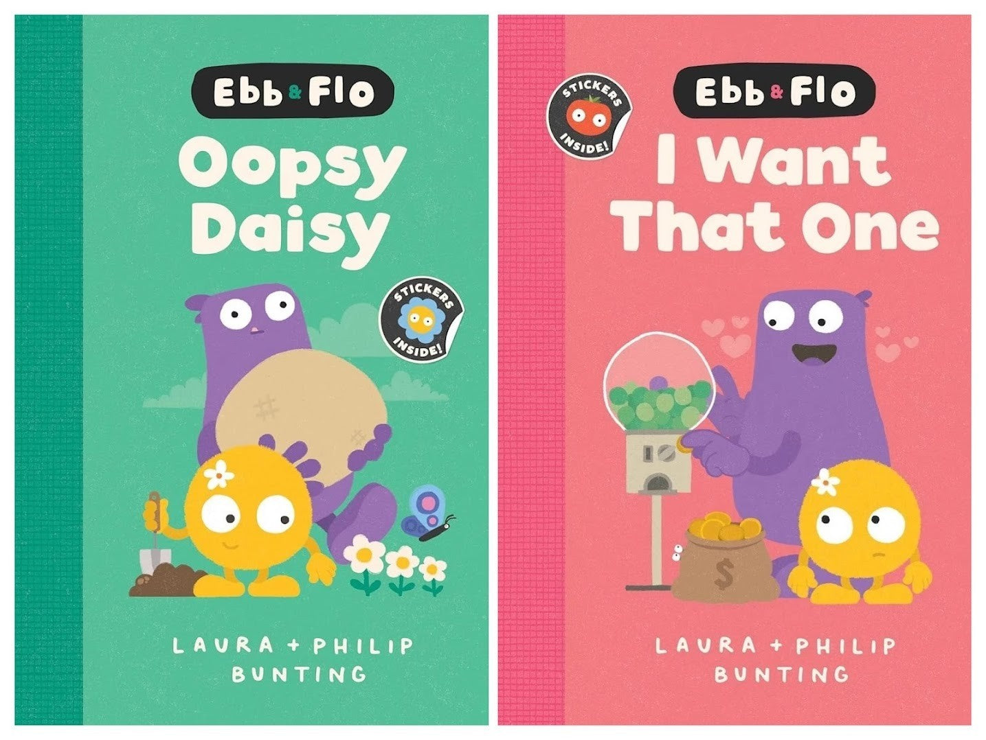 Ebb And Flo - I Want That One + Oopsy Daisy (2 Books) by Laura & Philip Bunting
