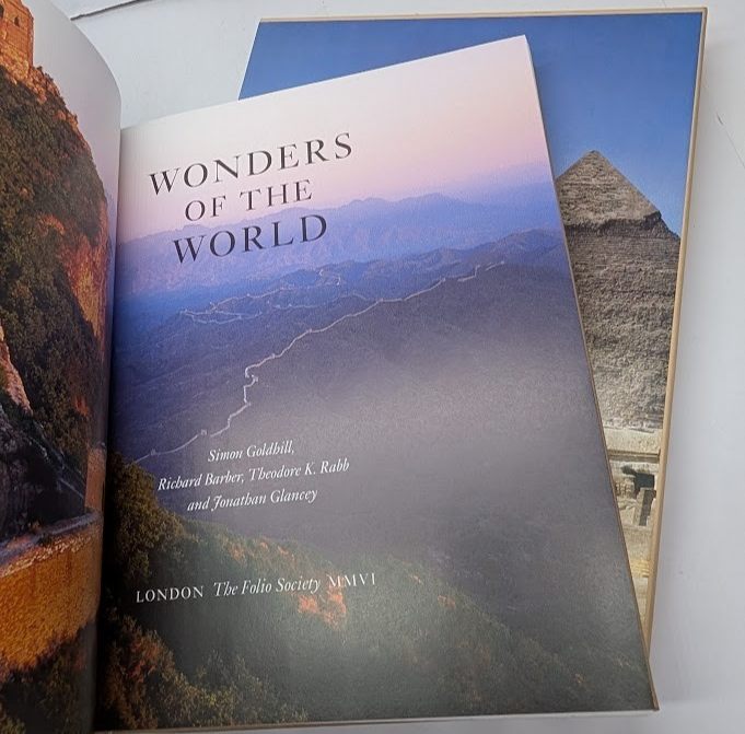 Wonders of the World Ancient Medieval Renaissance Modern Folio Society HC 2006