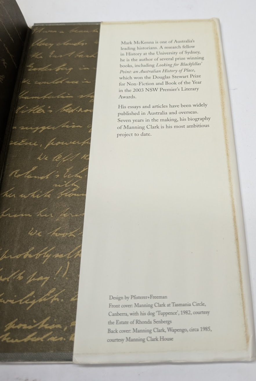 An Eye for Eternity The Life of Aus Historian Manning Clark  by Mark McKenna HC