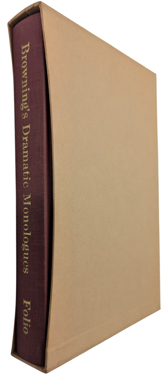 Robert Browning Dramatic Monologues Folio Society Poetry Collectible HC 1991