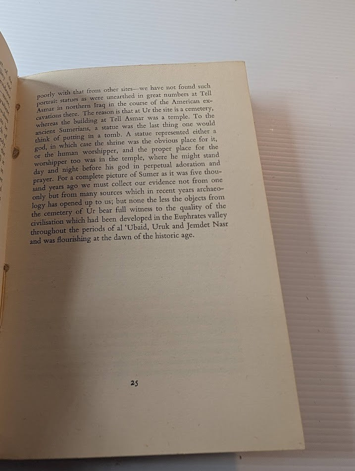 Ur: The First Phases by Leonard Woolley – actual book photo