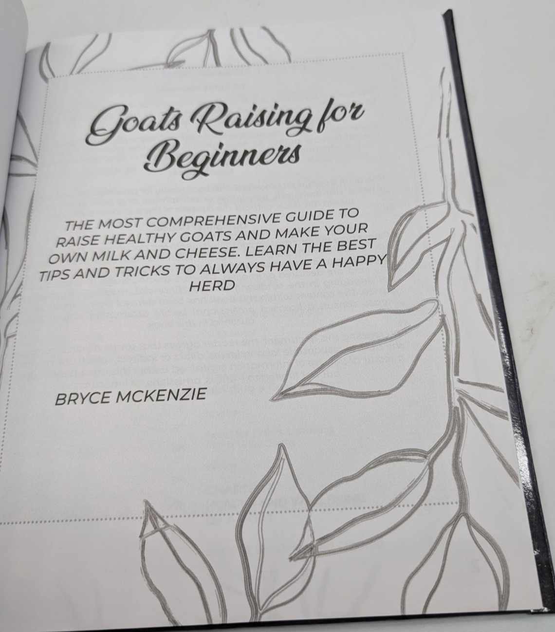 Goats Raising for Beginners by Bryce McKenzie Hardcover