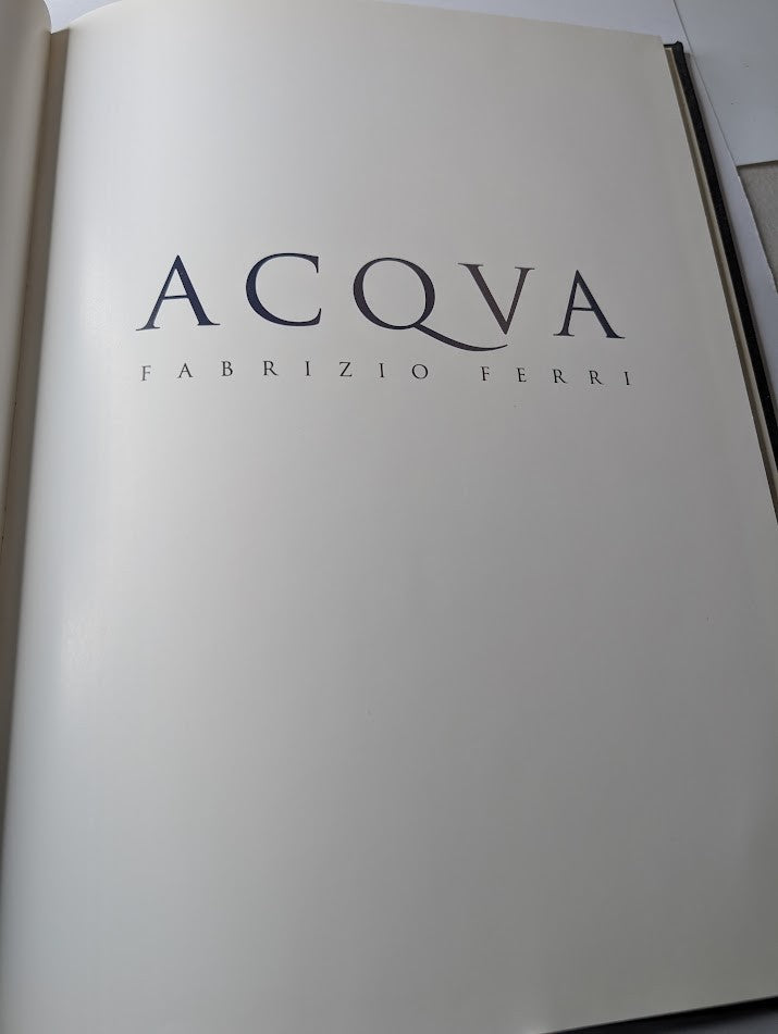 Fabrizio Ferri ACQVA Photography (Hardcover) 1st Edn (Acqua)