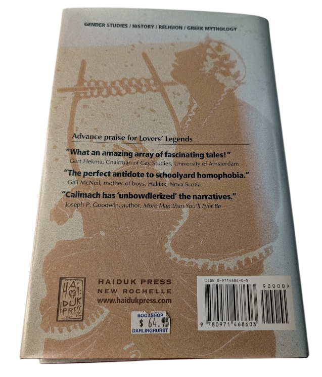 Lovers Legends Gay Greek Myths - HC