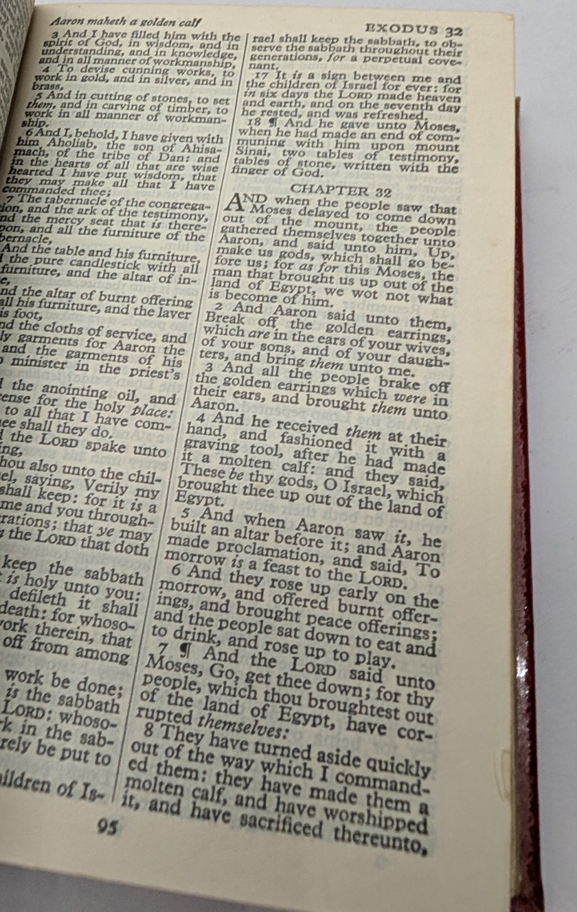 Oxford Miniature Coronation Bible Oxford University Press 1953 in case