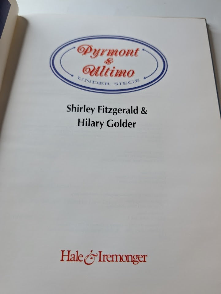 Pyrmont Ultimo Under Siege Shirley Fitzgerald Hilary Golder PB 1994 Sydney