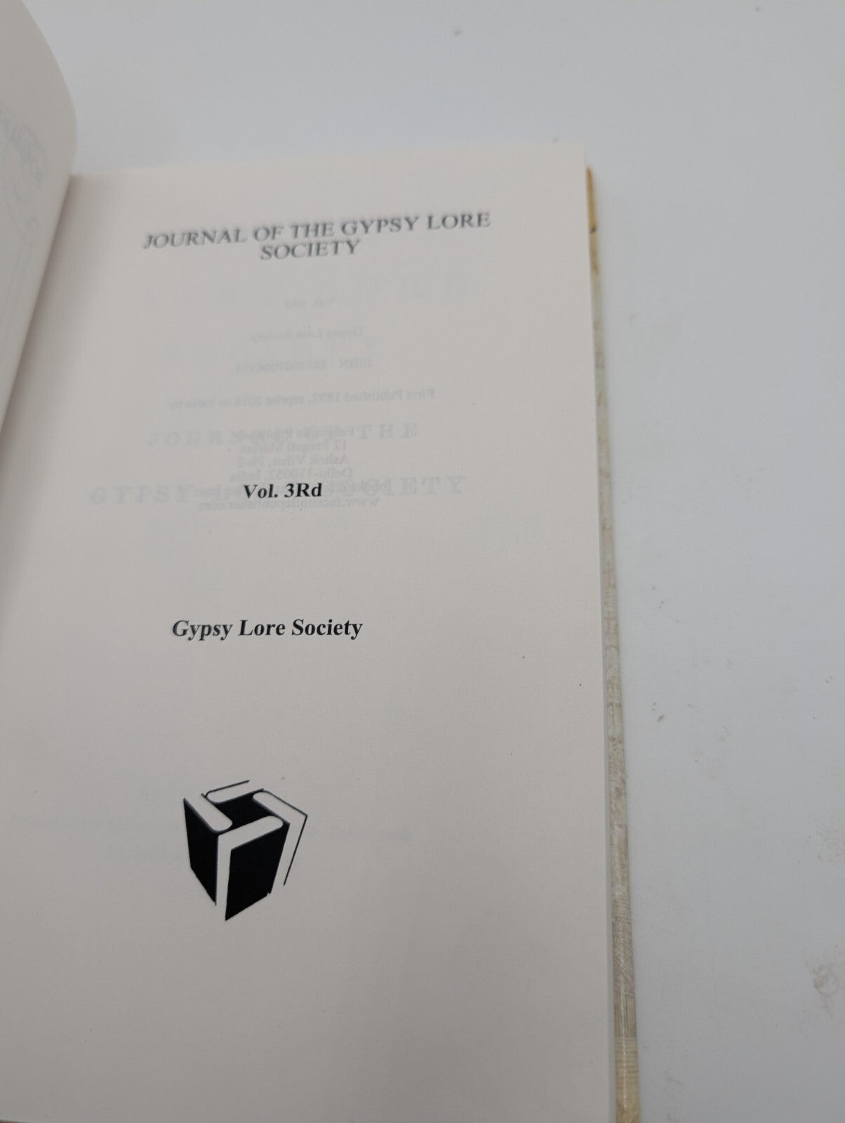 Journal Of The Gypsy Lore Society: 2-in-1 Volume 1 & 3 by Gypsy Lore Society