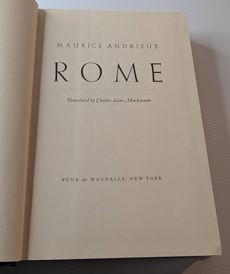 Rome by Maurice Andrieux – actual book photo