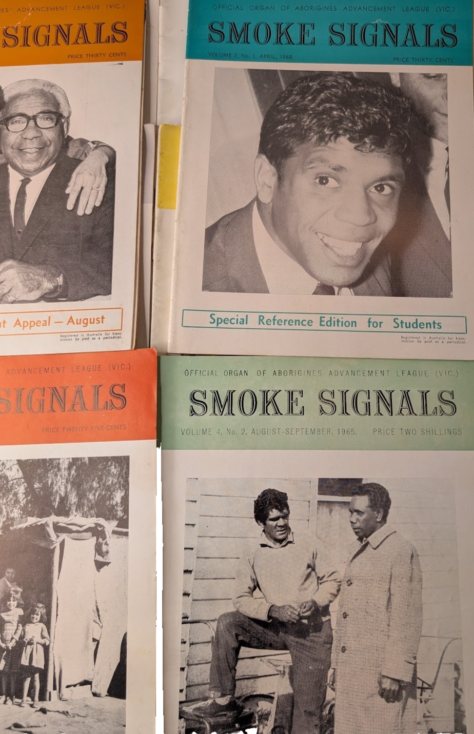 Smoke Signals Aborigines Advancement League 11 x vintage Journals