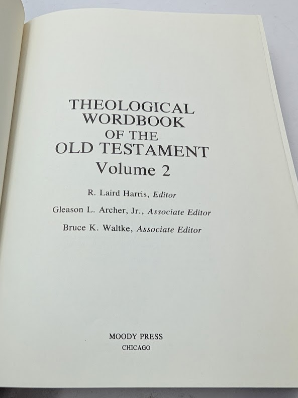 Theological Wordbook of the Old Testament 2 Volume Set by Harris, Archer, Waltke