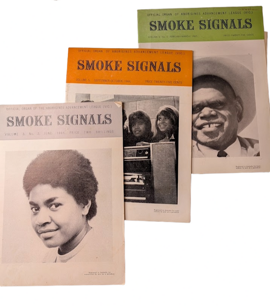 Smoke Signals Aborigines Advancement League 3 x vintage Journals PB 1960s