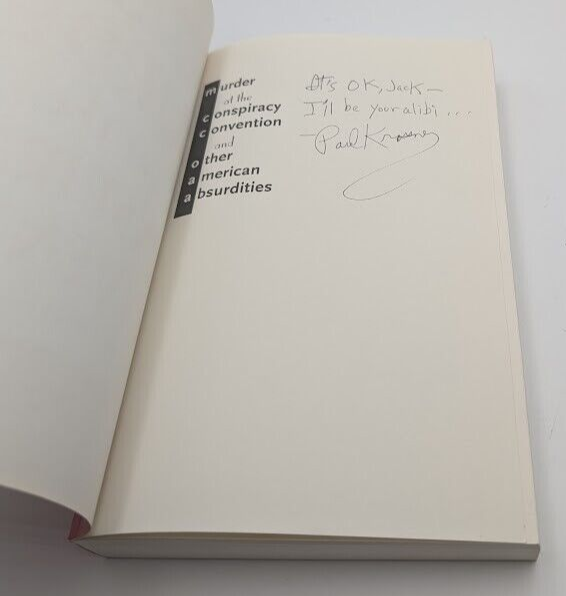 Murder at the Conspiracy Convention -  Paul Krassner (Paperback 2002) SIGNED