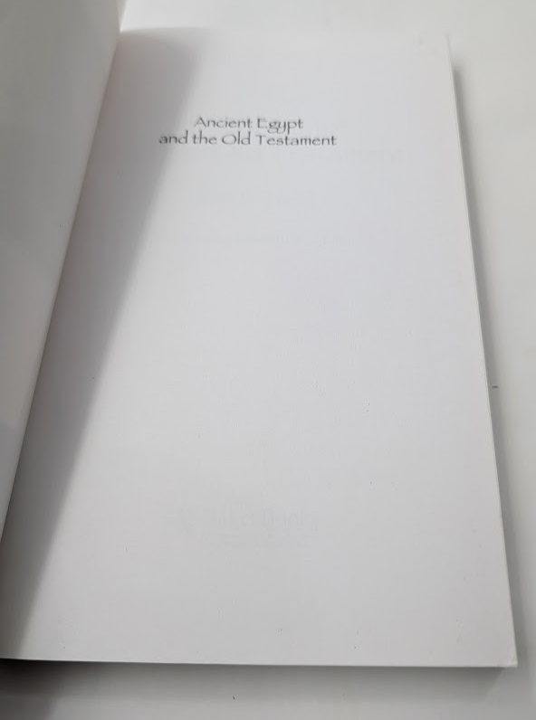 Ancient Egypt and the Old Testament
