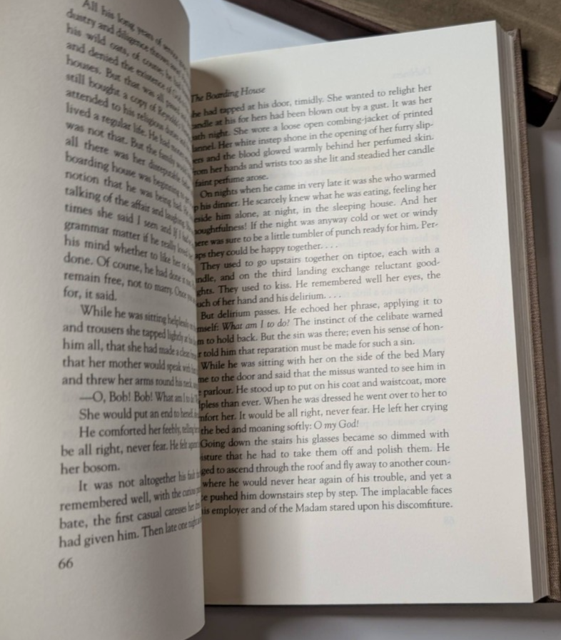 Dubliners James Joyce 2003 Short Stories Fiction Folio Society Hardcover