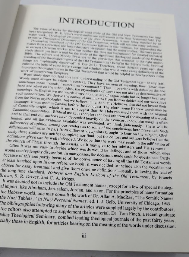 Theological Wordbook of the Old Testament 2 Volume Set by Harris, Archer, Waltke