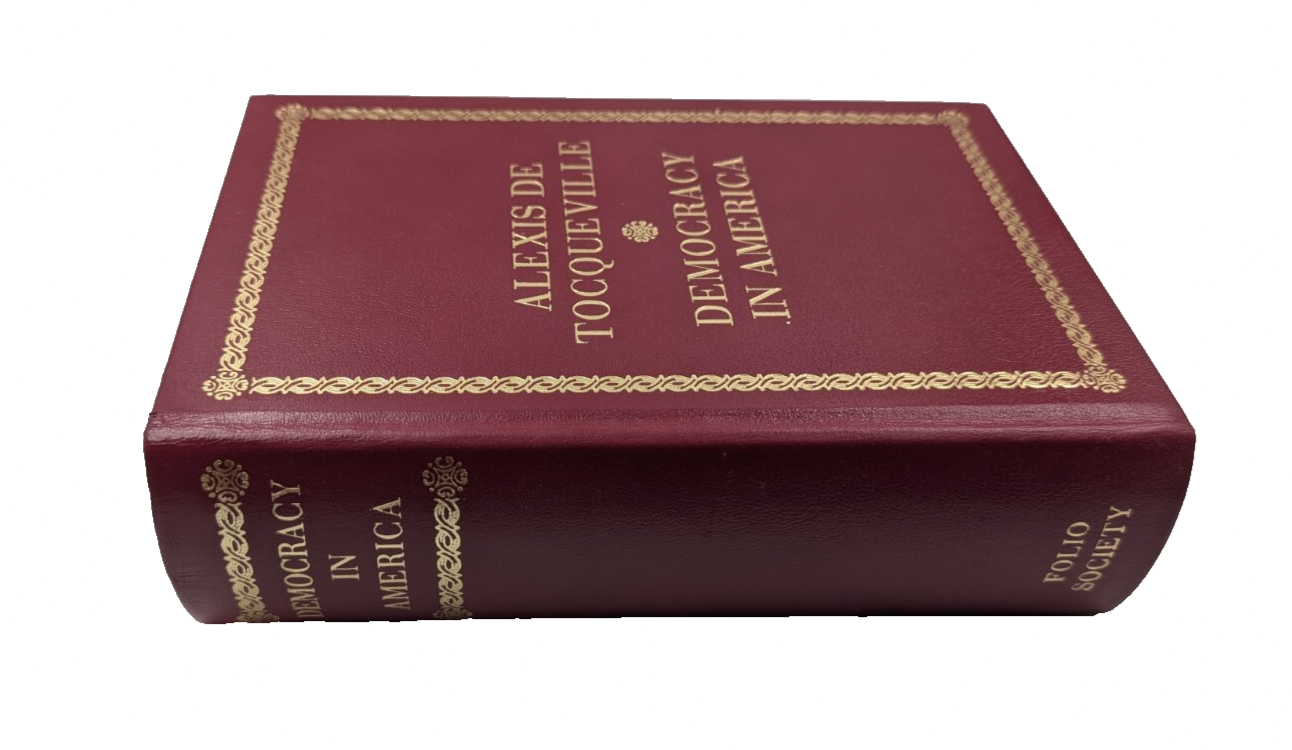 Alexis De Tocqueville Folio Society 2002 Democracy in America Hardcover in Case