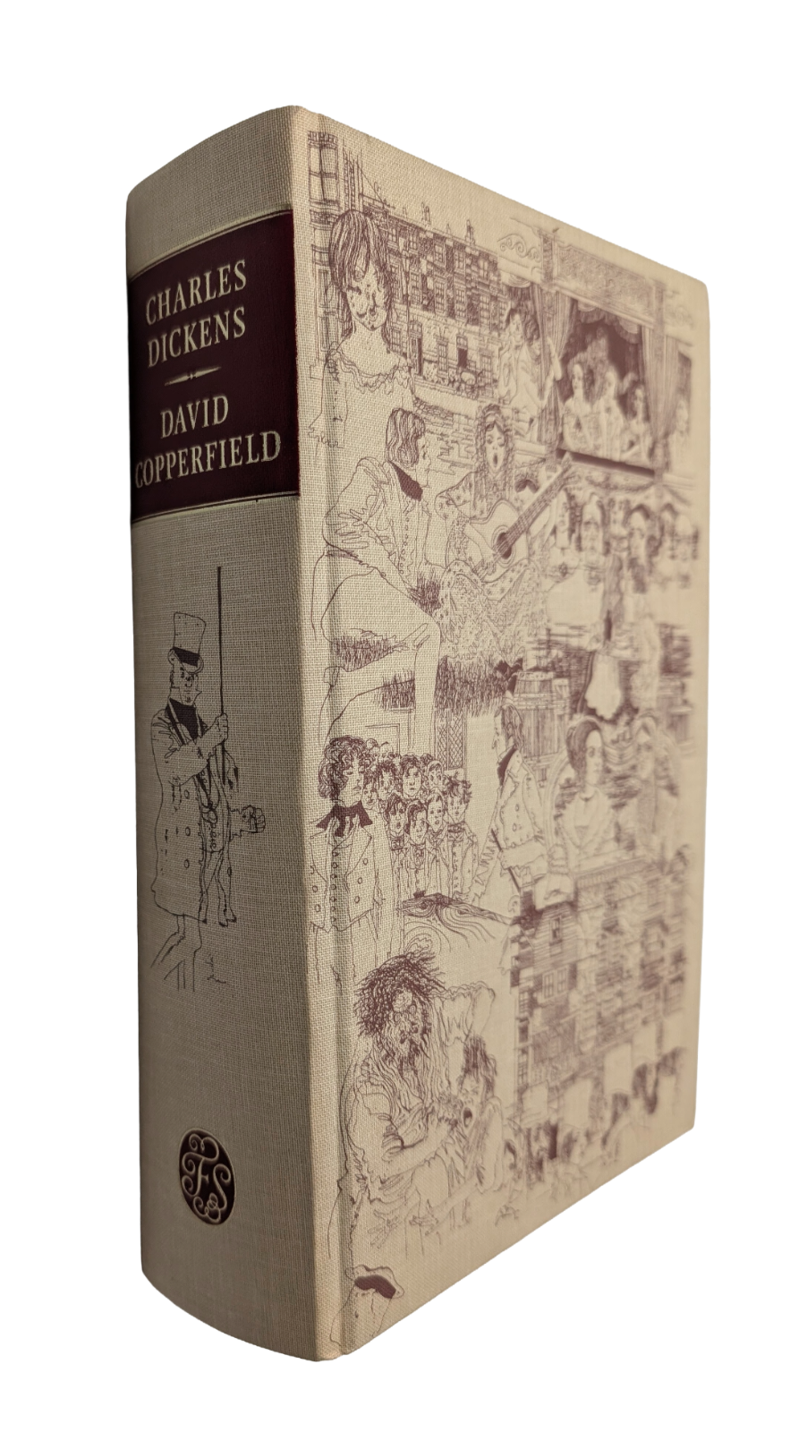 David Copperfield Charles Dickens 1983 No case Folio Society Bound upside down