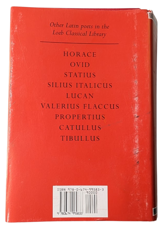 Virgil Loeb Eclogues Georgics Aeneid Books 1-6  (Volume  1)  HC Latin Epic