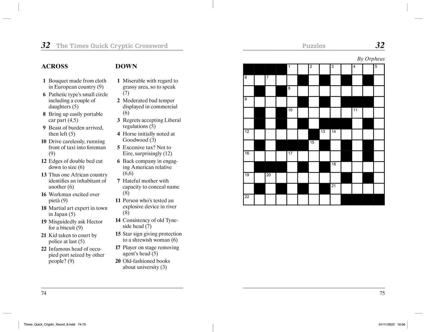 Times Quick Cryptic Crossword Book 8