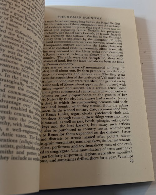 Social Conflicts in the Roman Republic by P. A. Brunt – actual book photo