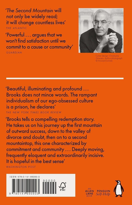 Second Mountain David Brooks PB 2020 Meaning Purpose Life Philosophy Social Comm