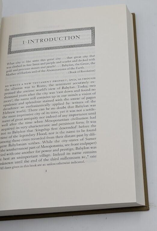 Babylon - Joan Oates Folio Society w/ case (HC, 2005) Ancient Civilization