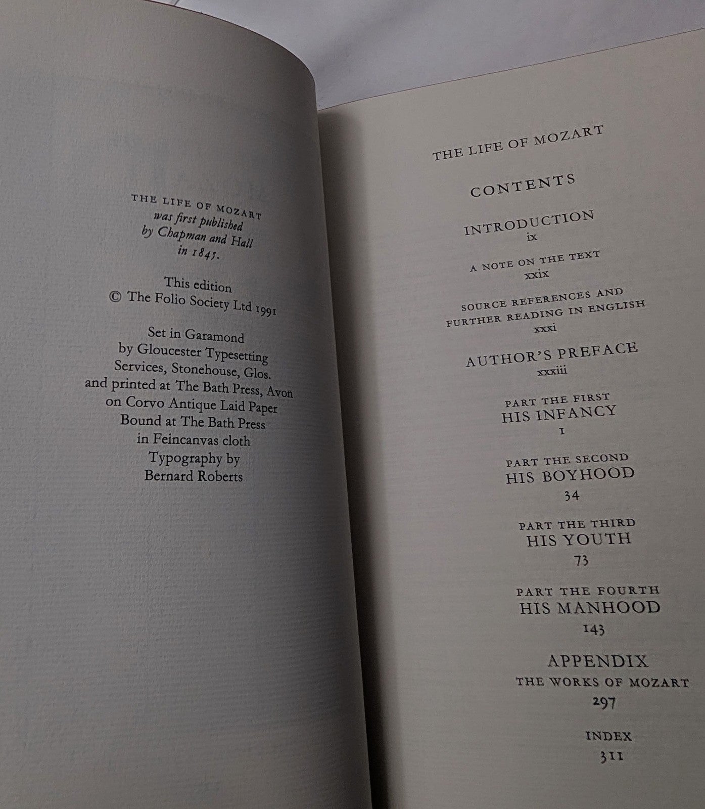 Folio Society Mozart Edward Holmes 1991 Hardcover in Slipcase Illustrated