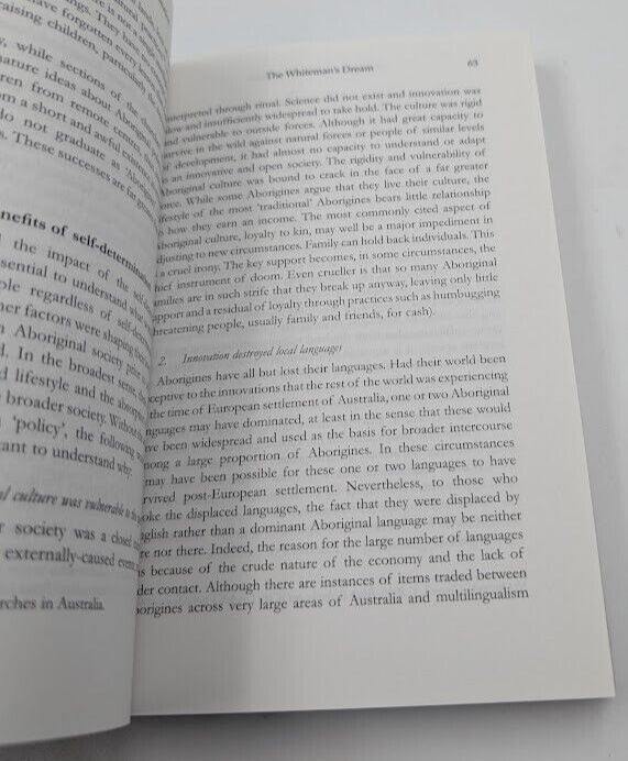 Aboriginal Self-Determination: The Whiteman's Dream by Gary Johns Paperback 2014