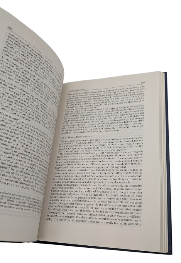 Technique in Litigation by H. Daniels Fourth Edition Civil Law