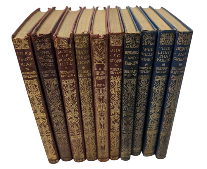 Rudyard Kipling 1904 Collection -10 volumes