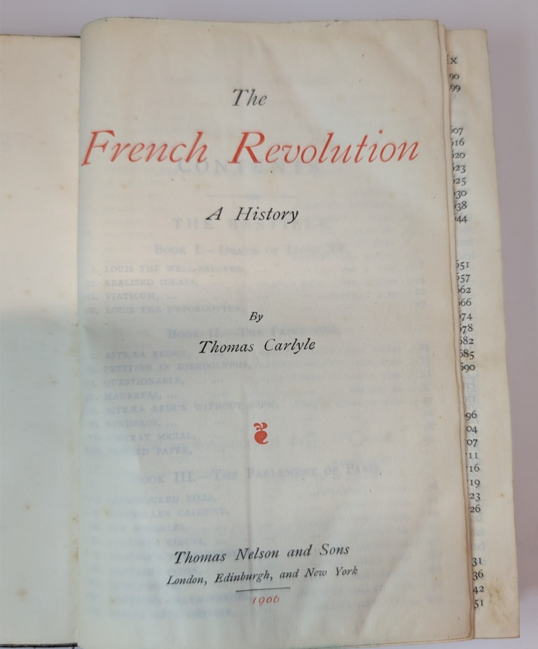 The French Revolution Thomas Carlyle 1906 History Classic Leather Binding France