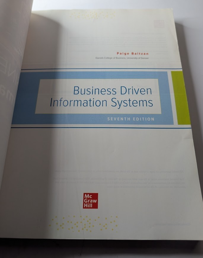 Business Driven Information Systems by Paige Baltzan