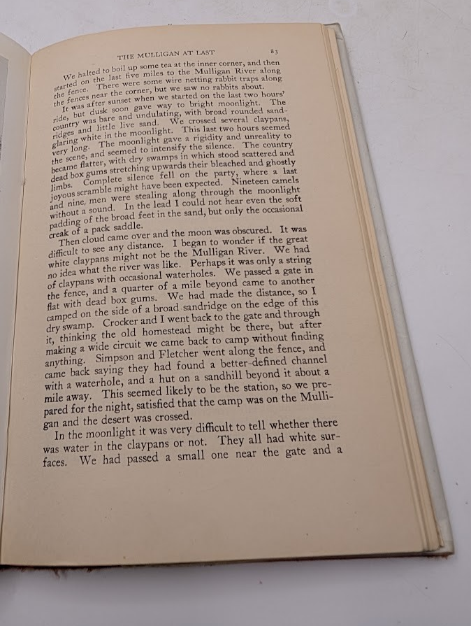 Crossing Dead Heart Simpson Desert CT Madigan HC 1946 Exploration Australia