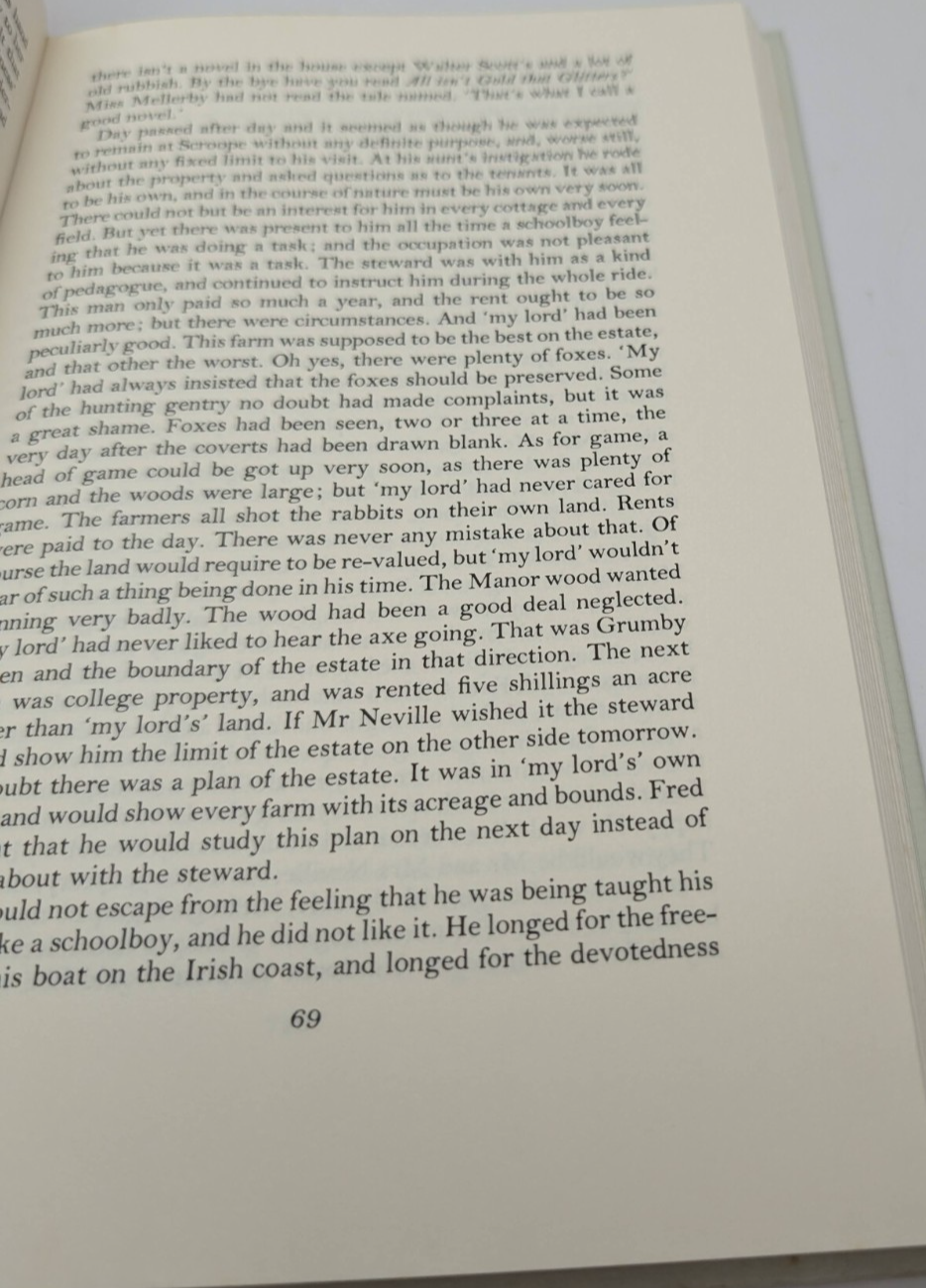 An Eye for an Eye Anthony Trollope Folio Society Hardcover 1993 Classic Fiction