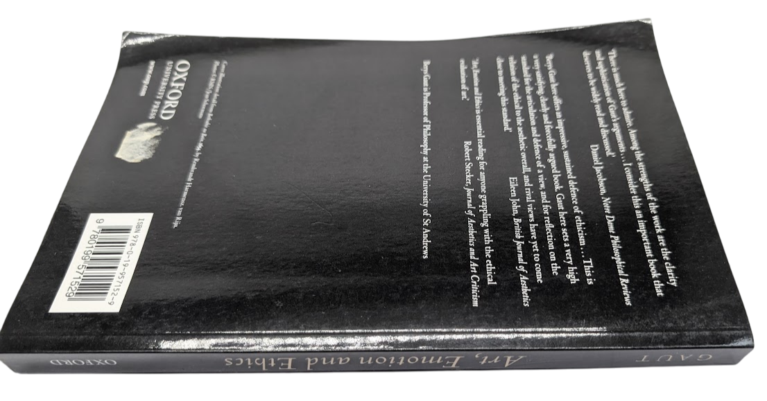 Art Emotion And Ethics Berys Gaut PB 2009 Philosophy Aesthetics Morality Theory