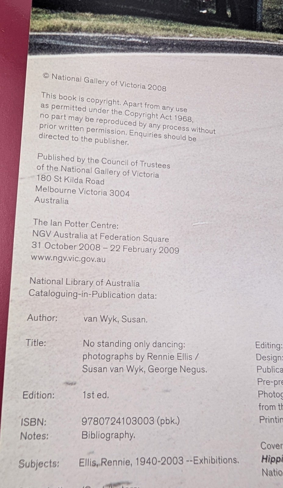 No Standing Only Dancing Rennie Ellis George Negus PB 2009  Journalism Australia