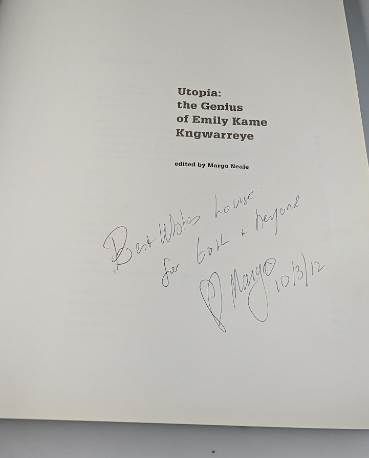 Utopia Genius Emily Kame Kngwarreye National Museum PB 2008 SIGNED  BY AUTHOR
