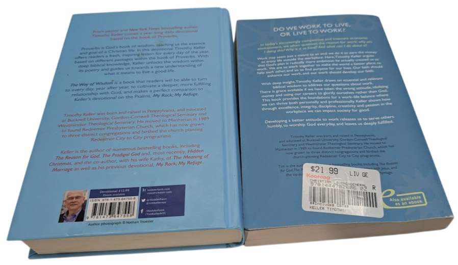 Timothy J Keller 2-in-1 Books (Way of Wisdom + Every Good Endeavour)