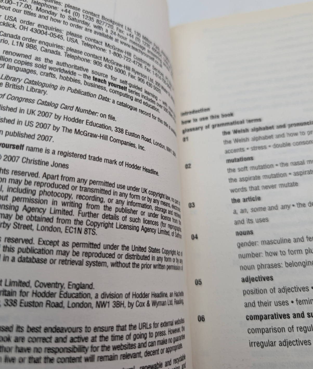 Teach Yourself Welsh Grammar Christine Jones 2007 Paperback Welsh Language