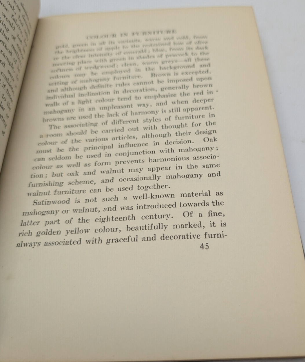 Colour and Comfort John Gloag Art Design Interior Decoration Guide Non Fiction
