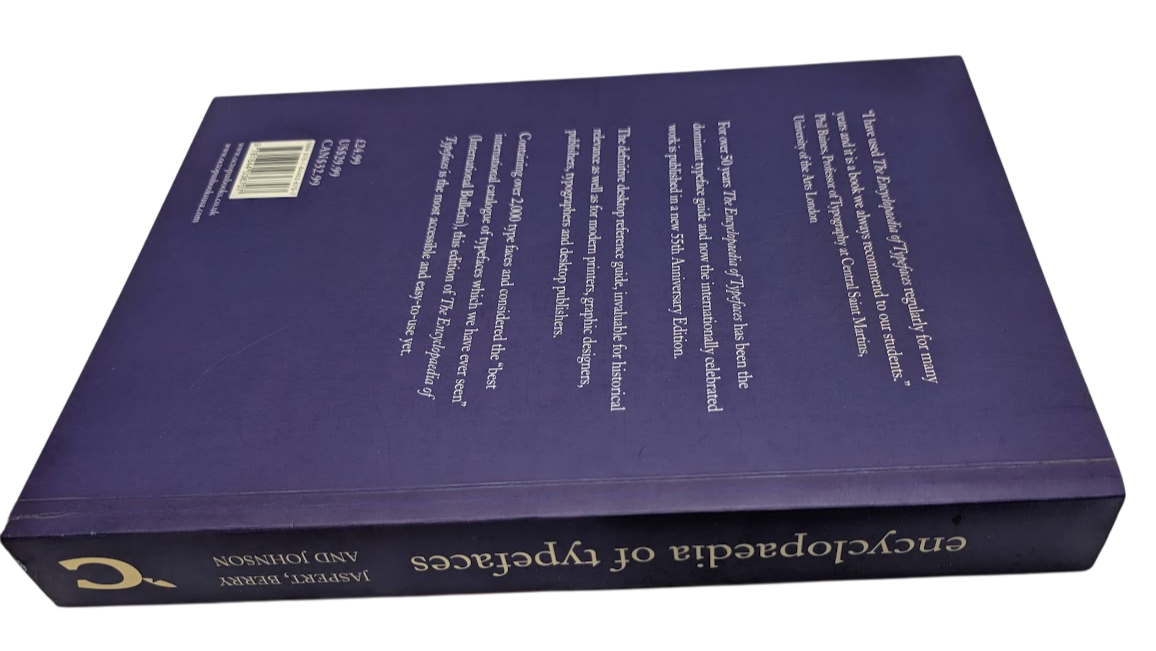 Encyclopaedia of Typefaces Berry Jaspert Johnson  Fonts Design Guide