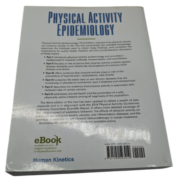 Physical Activity Epidemiology Mike D. Schmidt Rod Dishman I-Min Lee 2021 Health
