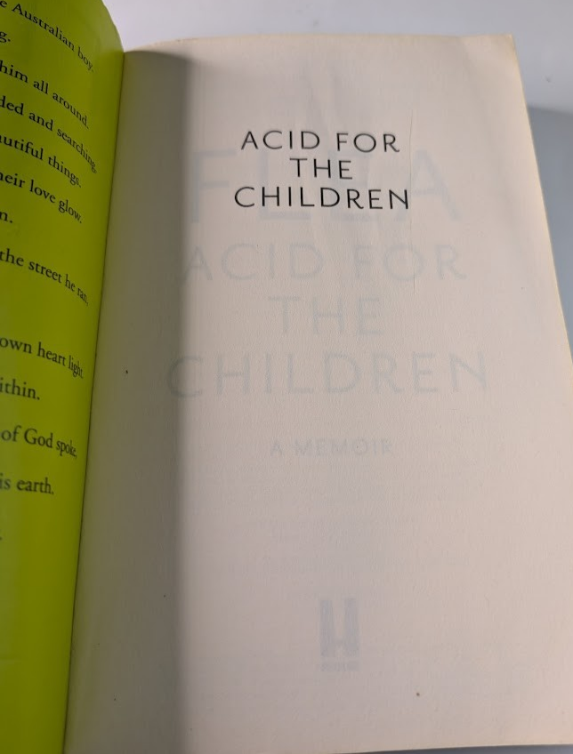 Acid For The Children Flea Red Hot Chili Peppers Autobiography PB 2019 Music