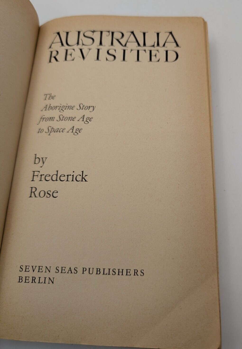 Australia Revisited by Frederick Rose (Paperback 1968) Regional History