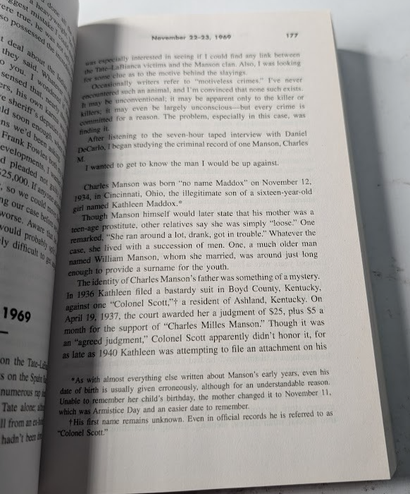 Helter Skelter True Story Manson Murders Vincent Bugliosi PB 1976 True Crime