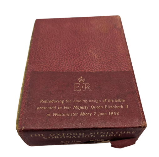 Oxford Miniature Coronation Bible Oxford University Press 1953 in case