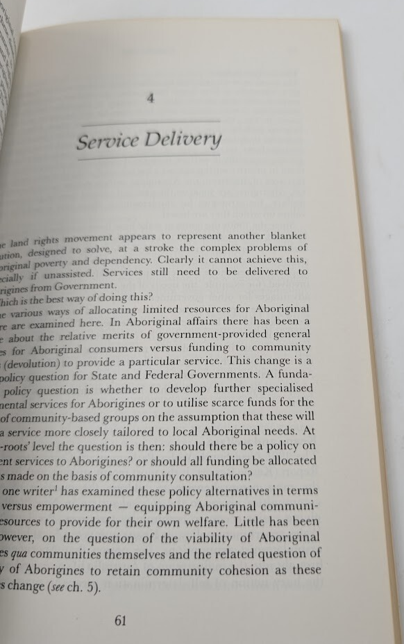 Give and Take: Losing Partnership in Aboriginal Poverty by David Pollard PB 1989