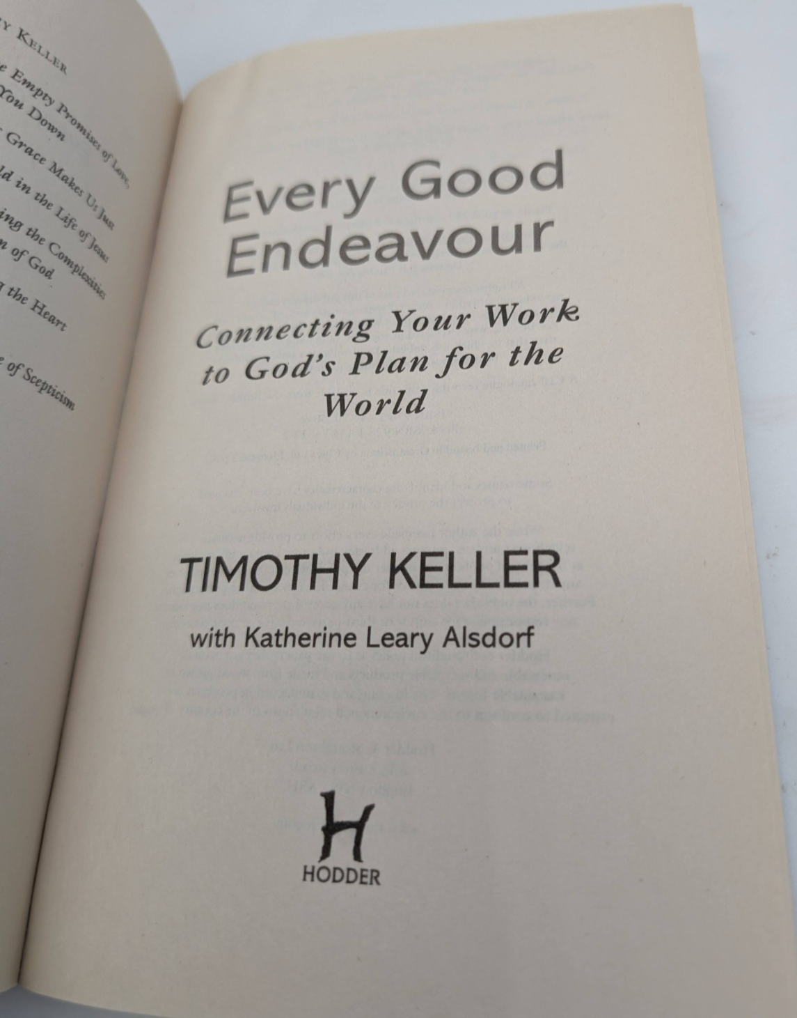 Timothy J Keller 2-in-1 Books (Way of Wisdom + Every Good Endeavour)