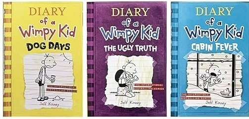 Diary of a Wimpy Kid Books 4 5 6 Jeff Kinney Dog Days Ugly Truth Cabin Fever