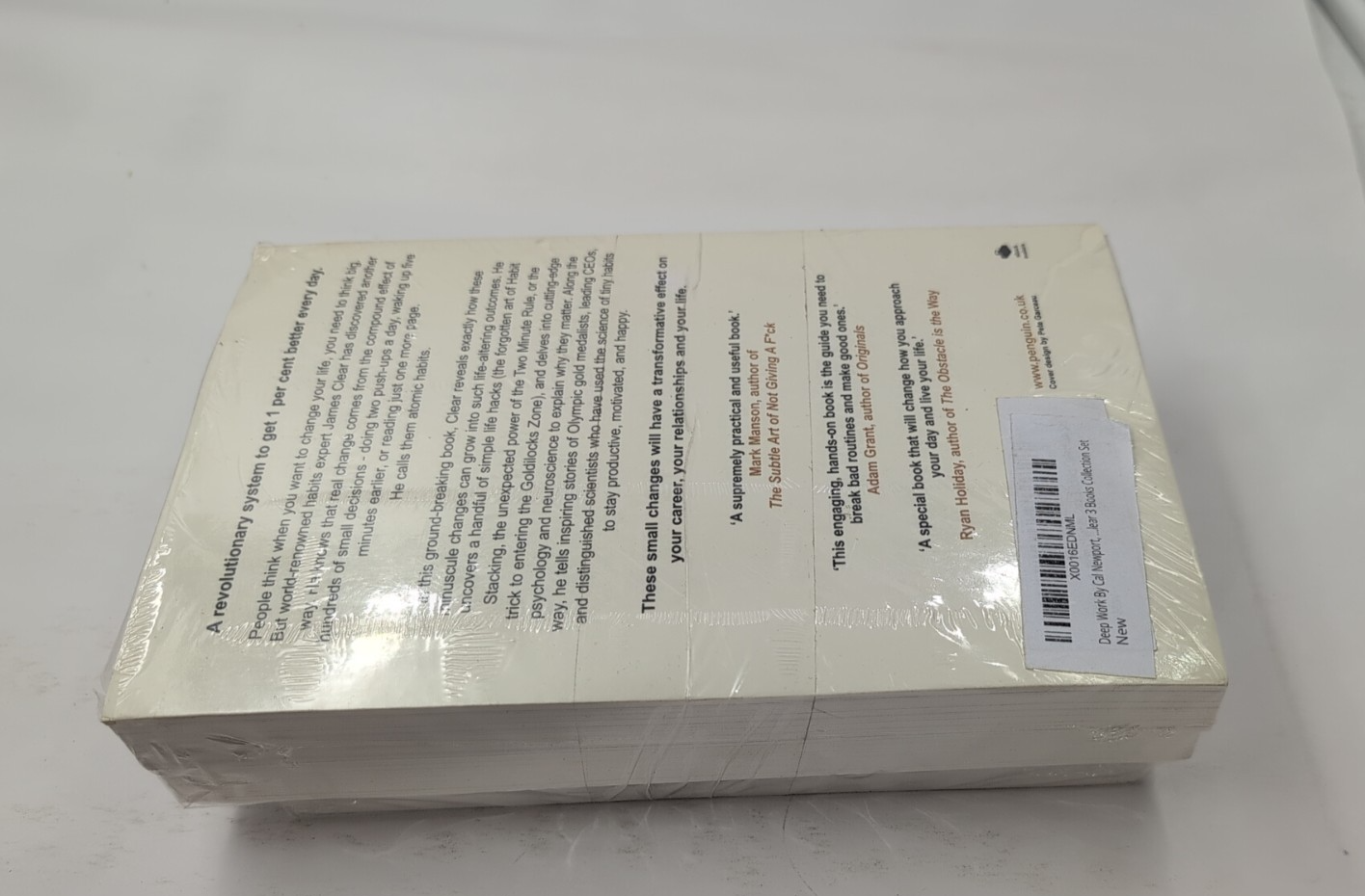 Deep Work Hyperfocus  Atomic Habits Productivity Bundle of 3 New Sealed PBs